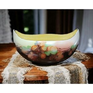 Vintage Hutschenreuther Favorite Bavaria Acorn Design Curved Bowl